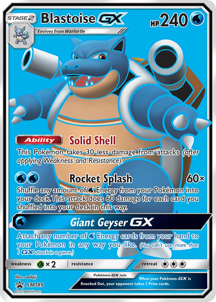 Blastoise GX (SM189) [Sun & Moon: Black Star Promos] | Gear Gaming Bentonville