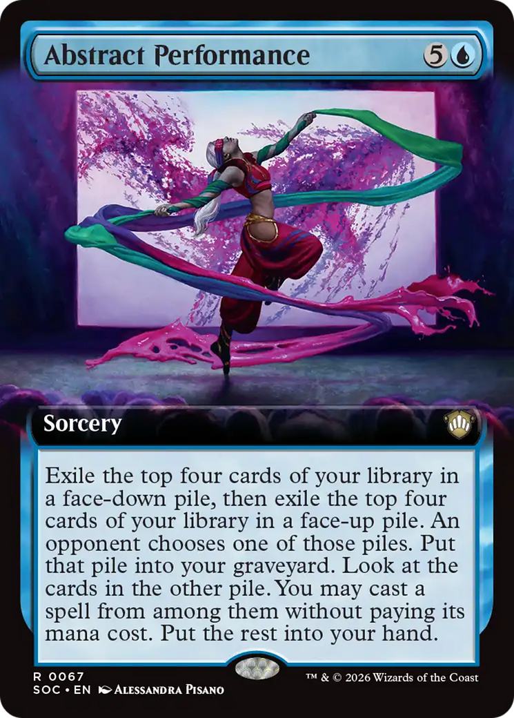 Abstract Performance (Extended Art) [Secrets of Strixhaven Commander] | Gear Gaming Bentonville