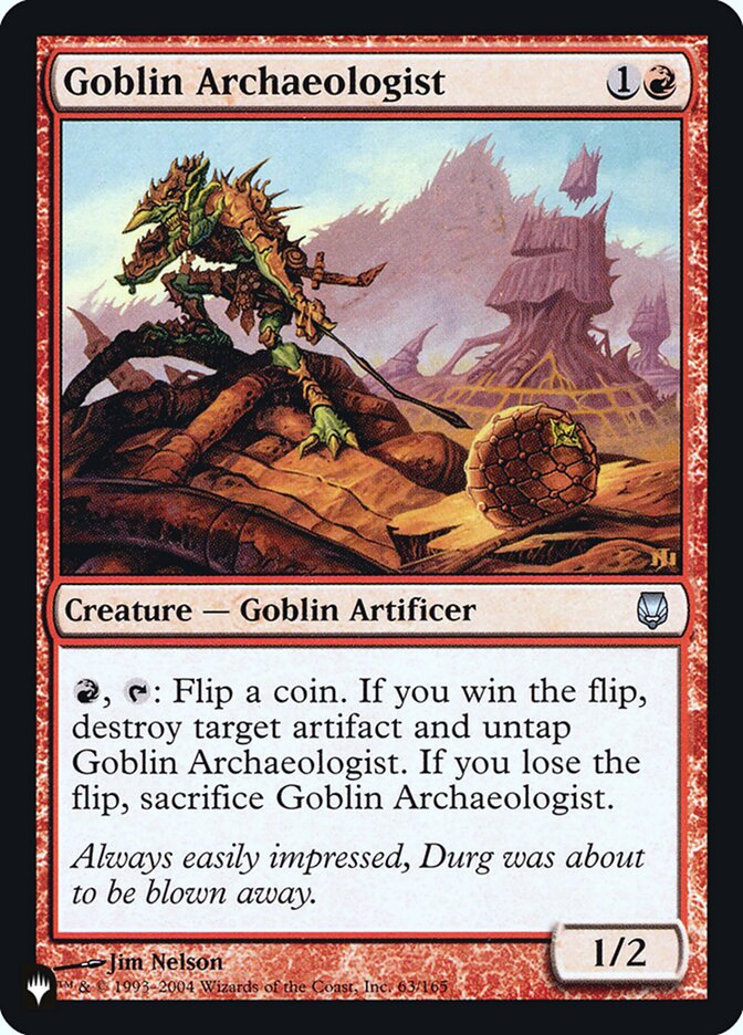 Goblin Archaeologist [Secret Lair: Heads I Win, Tails You Lose] | Gear Gaming Bentonville