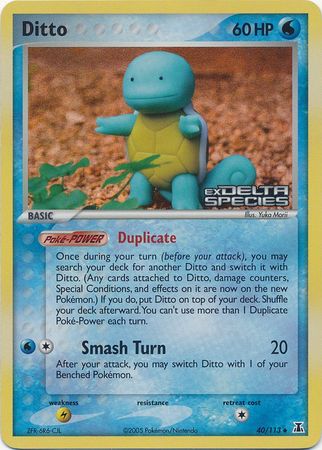 Ditto (40/113) (Stamped) [EX: Delta Species] | Gear Gaming Bentonville