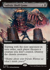Sadistic Shell Game (Extended Art) [Duskmourn: House of Horror Commander] | Gear Gaming Bentonville