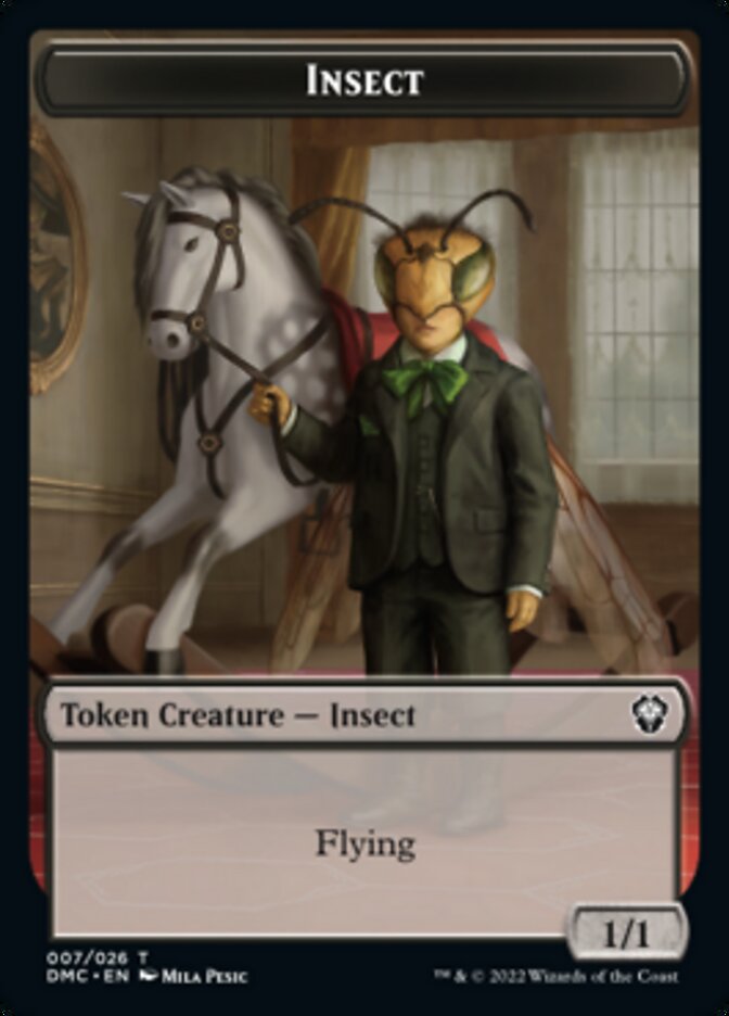 Soldier // Insect Double-Sided Token [Dominaria United Tokens] | Gear Gaming Bentonville