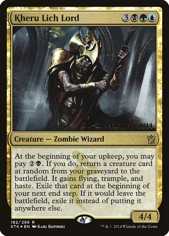 Kheru Lich Lord [Khans of Tarkir Prerelease Promos] | Gear Gaming Bentonville