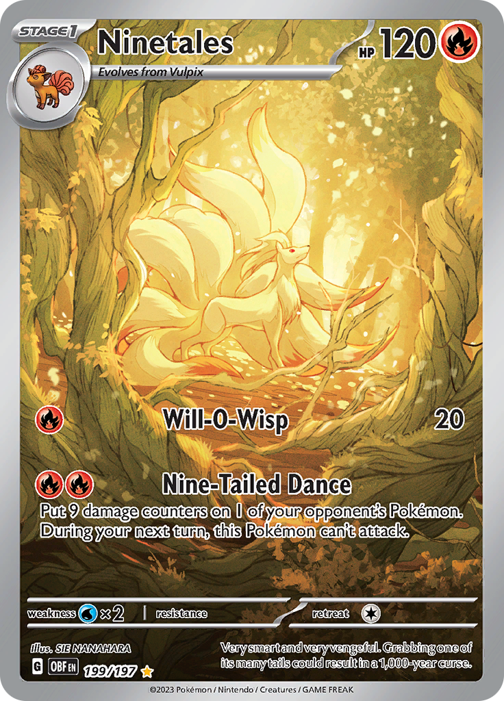 Ninetales (199/197) [Scarlet & Violet: Obsidian Flames] | Gear Gaming Bentonville