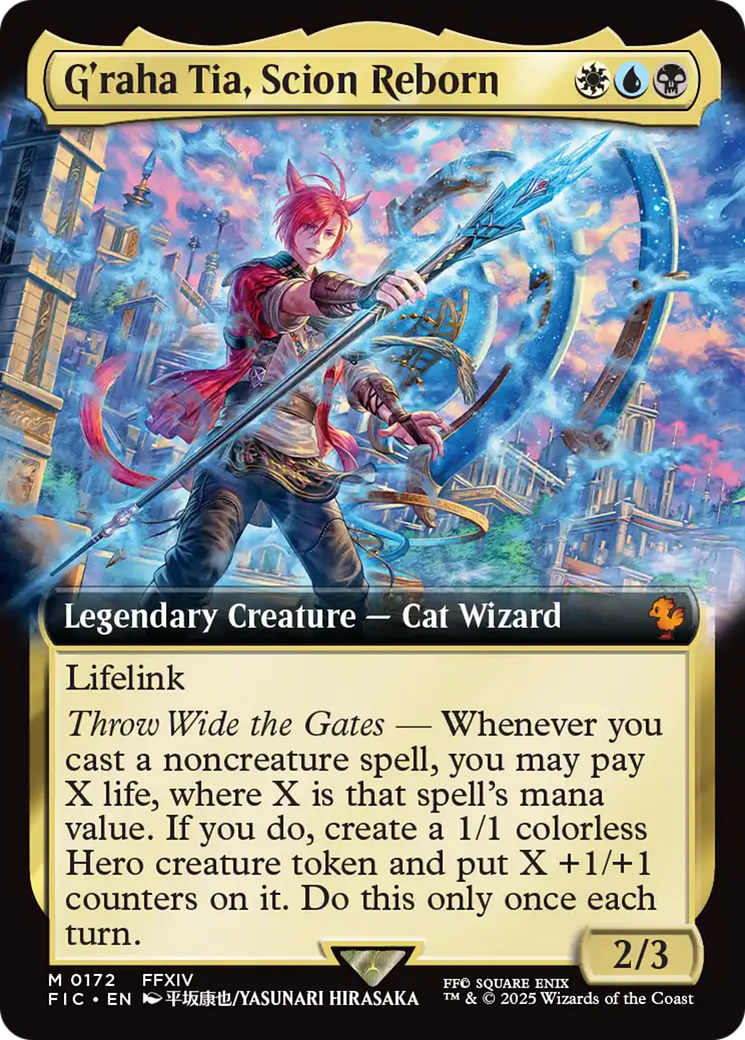 G'raha Tia, Scion Reborn (Extended Art) [FINAL FANTASY Commander] | Gear Gaming Bentonville