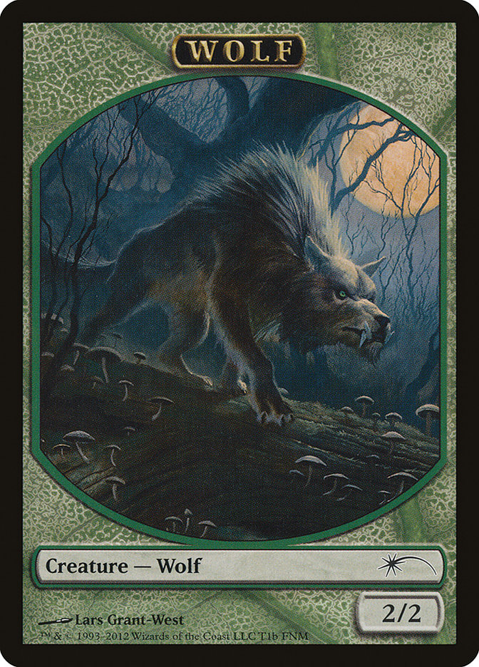 Human // Wolf Double-Sided Token [Friday Night Magic 2012] | Gear Gaming Bentonville