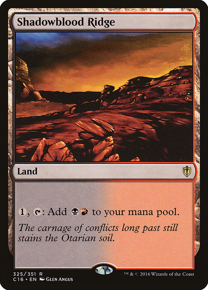 Shadowblood Ridge [Commander 2016] | Gear Gaming Bentonville