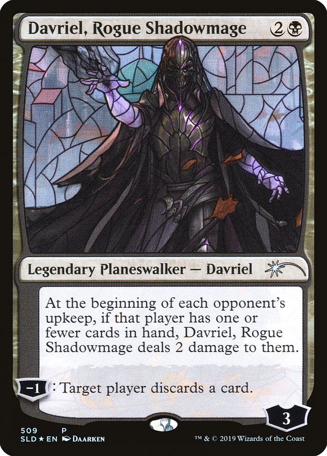 Davriel, Rogue Shadowmage (Stained Glass) [Secret Lair Drop Promos] | Gear Gaming Bentonville