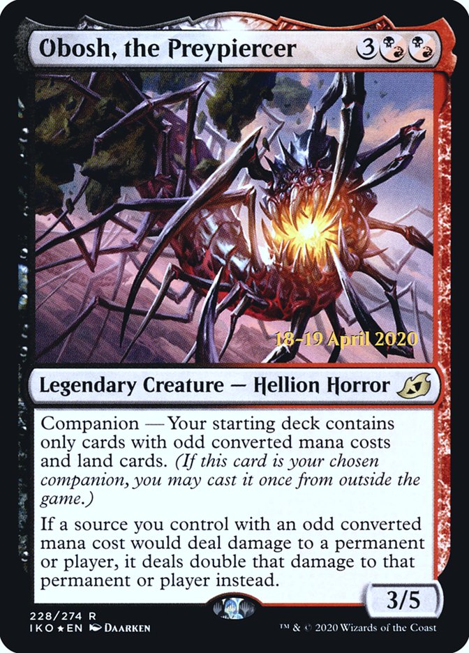 Obosh, the Preypiercer [Ikoria: Lair of Behemoths Prerelease Promos] | Gear Gaming Bentonville