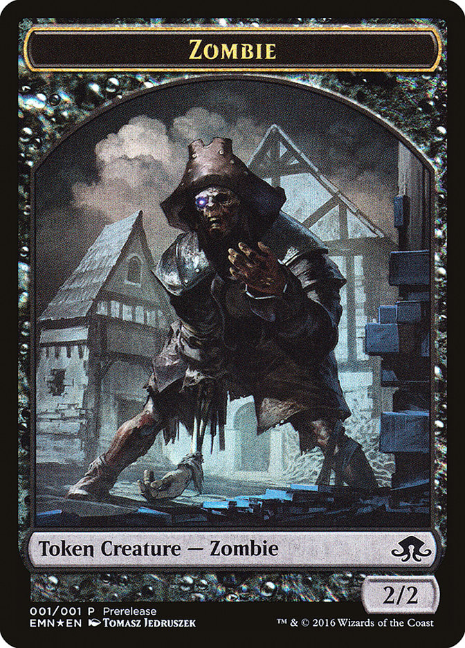Zombie // Zombie Double-Sided Token [Eldritch Moon Prerelease Promos] | Gear Gaming Bentonville
