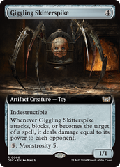 Giggling Skitterspike (Extended Art) [Duskmourn: House of Horror Commander] | Gear Gaming Bentonville