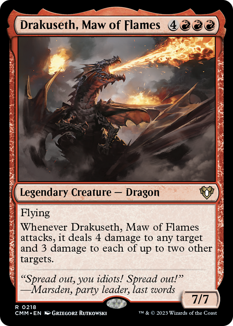 Drakuseth, Maw of Flames [Commander Masters] | Gear Gaming Bentonville