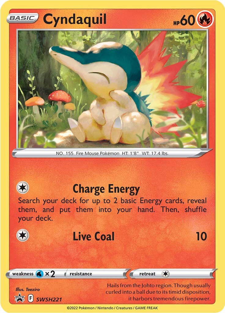 Cyndaquil (SWSH221) [Sword & Shield: Black Star Promos] | Gear Gaming Bentonville