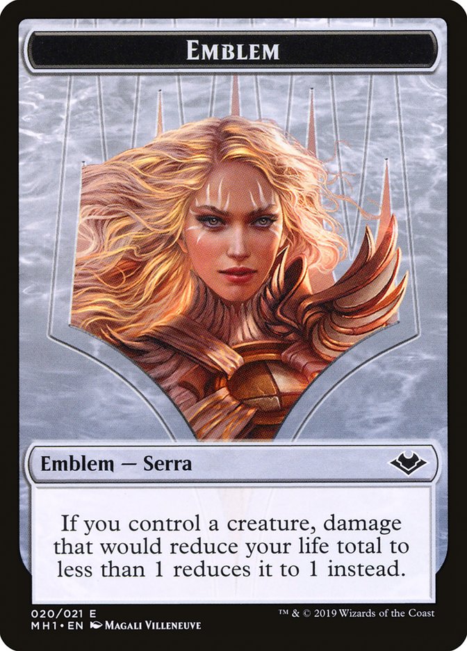 Serra the Benevolent Emblem [Modern Horizons Tokens] | Gear Gaming Bentonville