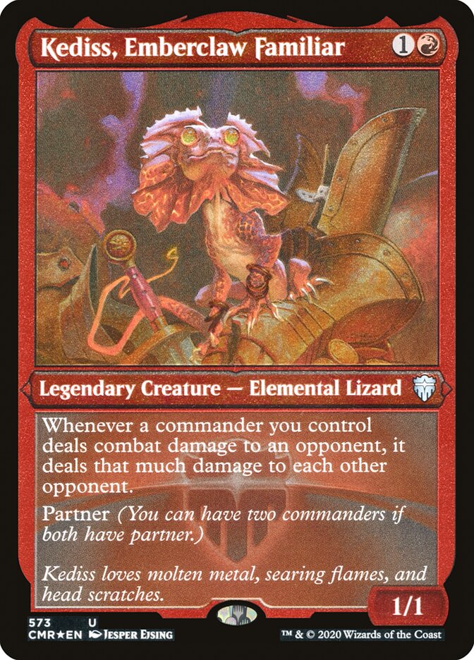 Kediss, Emberclaw Familiar (Etched) [Commander Legends] | Gear Gaming Bentonville