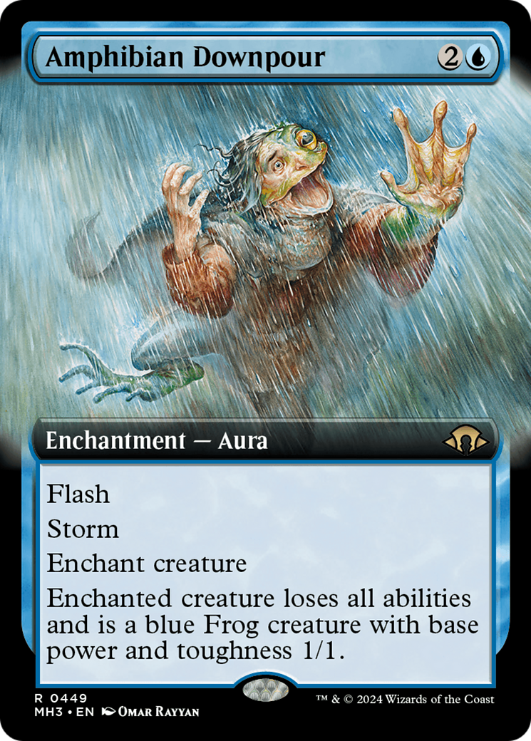 Amphibian Downpour (Extended Art) [Modern Horizons 3] | Gear Gaming Bentonville