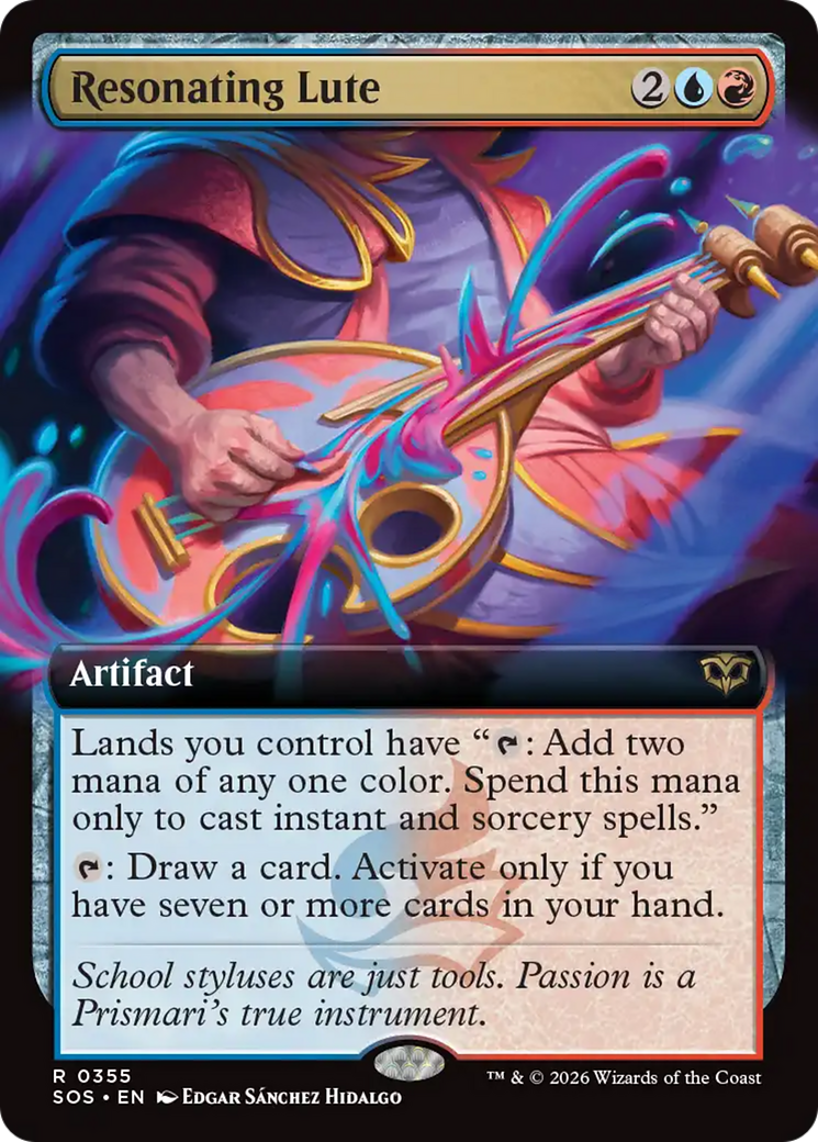 Resonating Lute (Extended Art) [Secrets of Strixhaven] | Gear Gaming Bentonville