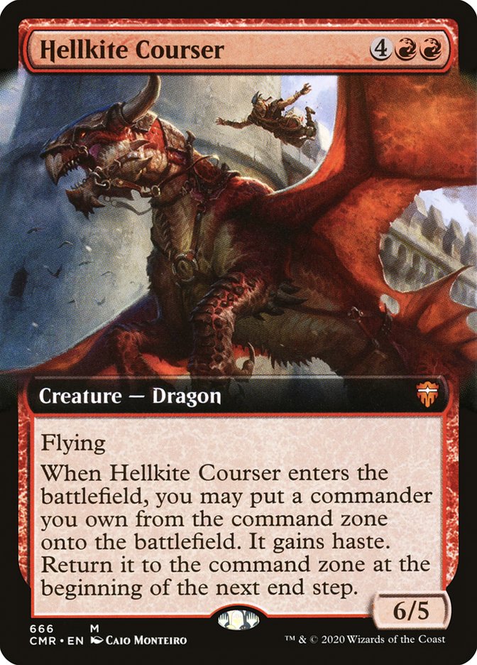 Hellkite Courser (Extended Art) [Commander Legends] | Gear Gaming Bentonville