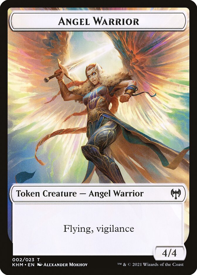 Dwarf Berserker // Angel Warrior Double-Sided Token [Kaldheim Tokens] | Gear Gaming Bentonville