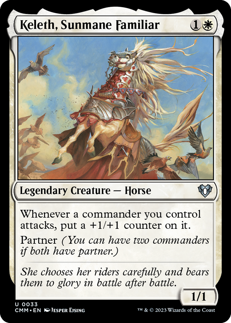 Keleth, Sunmane Familiar [Commander Masters] | Gear Gaming Bentonville