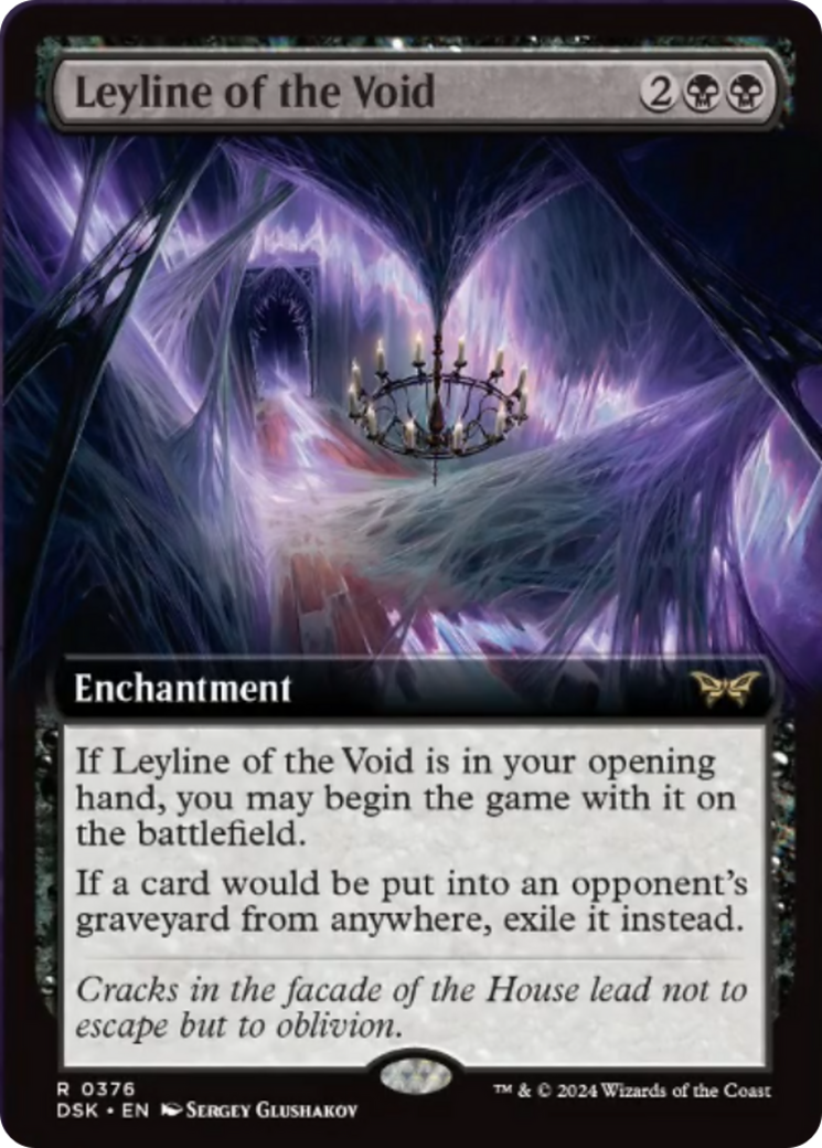 Leyline of the Void (Extended Art) [Duskmourn: House of Horror] | Gear Gaming Bentonville