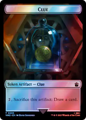 Copy // Clue (0055) Double-Sided Token (Surge Foil) [Doctor Who Tokens] | Gear Gaming Bentonville