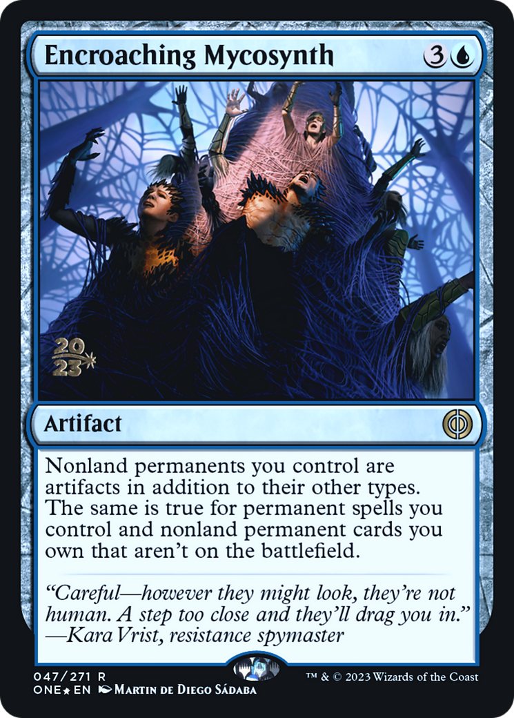Encroaching Mycosynth [Phyrexia: All Will Be One Prerelease Promos] | Gear Gaming Bentonville