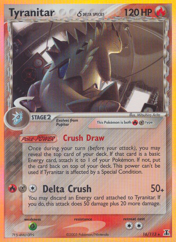 Tyranitar (16/113) (Delta Species) [EX: Delta Species] | Gear Gaming Bentonville