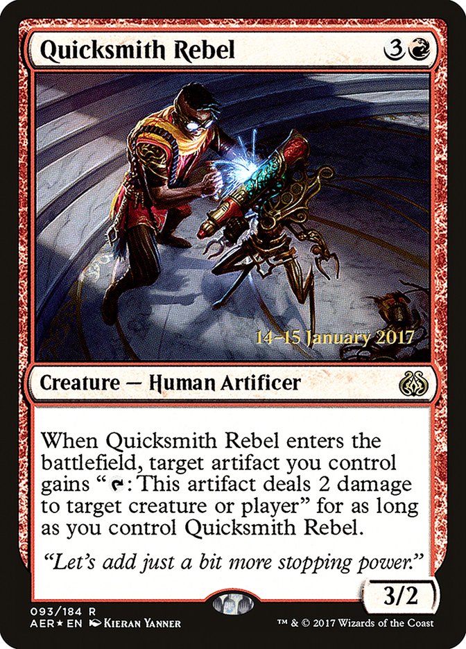 Quicksmith Rebel [Aether Revolt Prerelease Promos] | Gear Gaming Bentonville