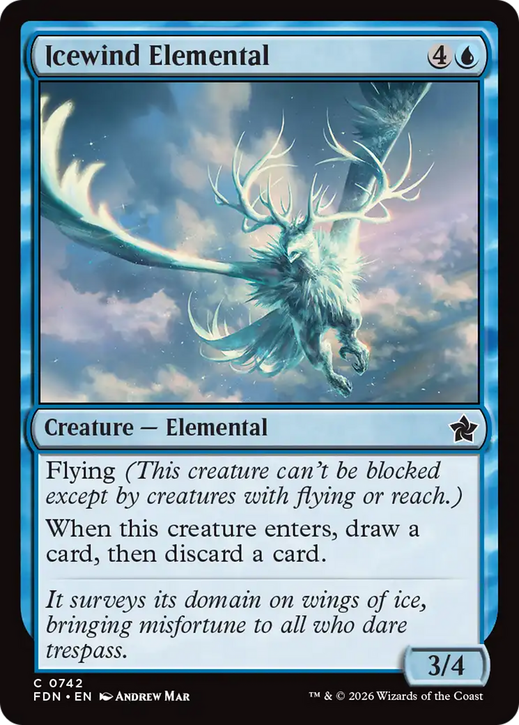 Icewind Elemental (0742) [Foundations] | Gear Gaming Bentonville