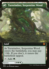 Turntimber Symbiosis // Turntimber, Serpentine Wood (Extended Art) [Zendikar Rising] | Gear Gaming Bentonville
