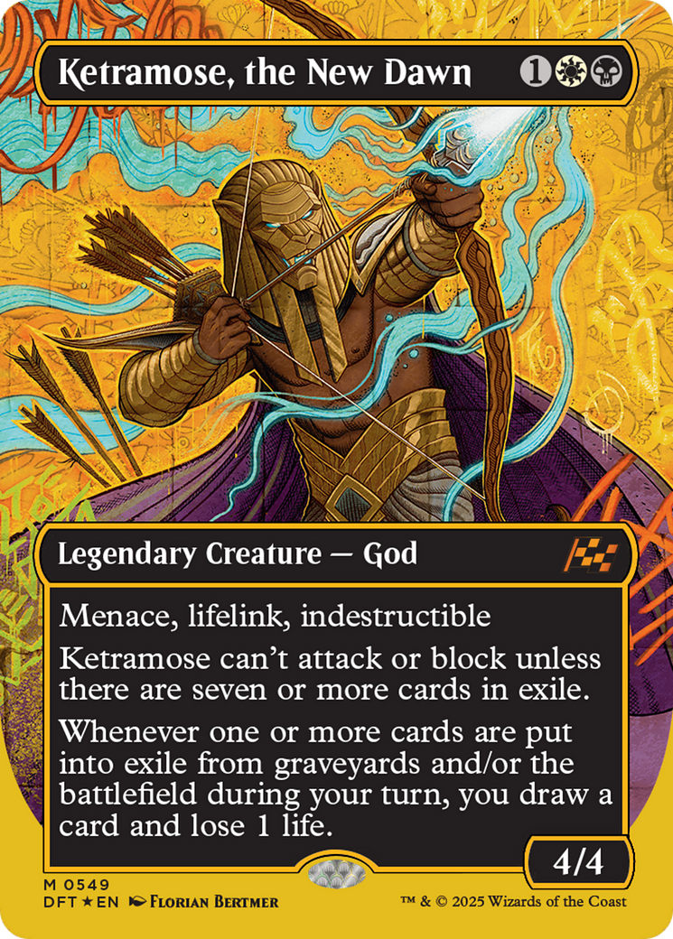 Ketramose, the New Dawn (Borderless) (First-Place Foil) [Aetherdrift] | Gear Gaming Bentonville