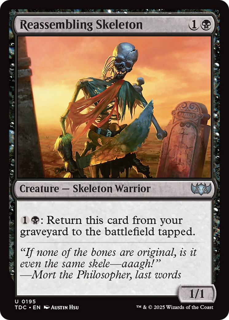 Reassembling Skeleton [Tarkir: Dragonstorm Commander] | Gear Gaming Bentonville
