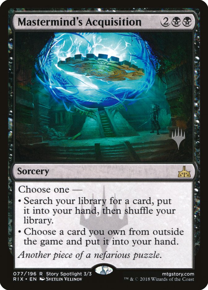 Mastermind's Acquisition (Promo Pack) [Rivals of Ixalan Promos] | Gear Gaming Bentonville