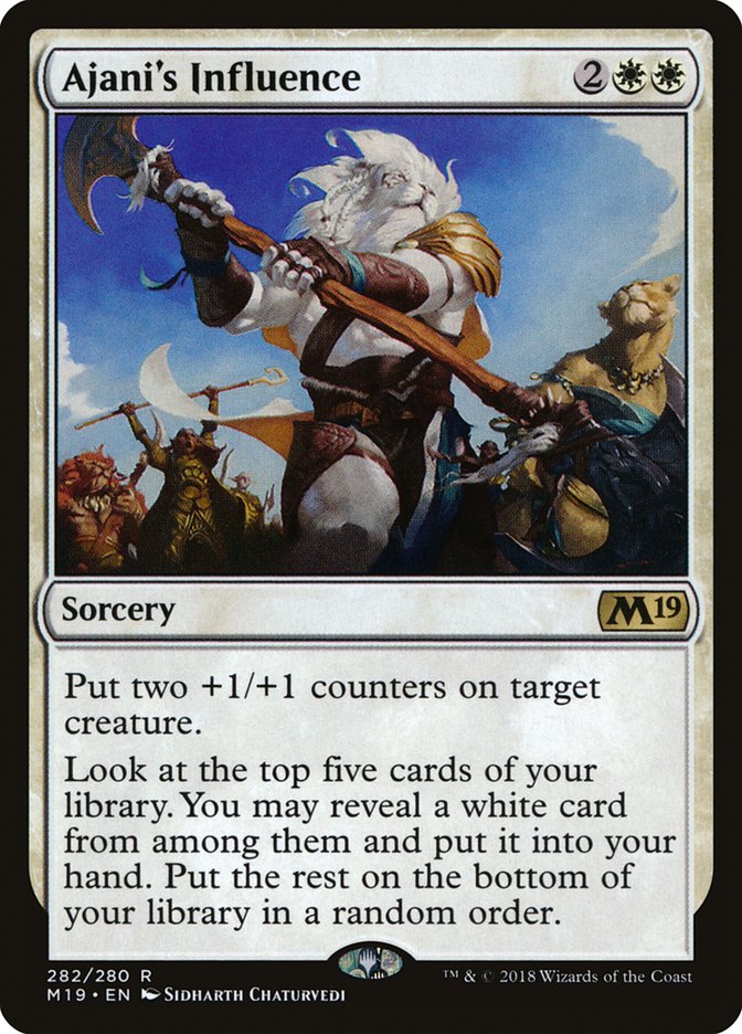 Ajani's Influence [Core Set 2019] | Gear Gaming Bentonville
