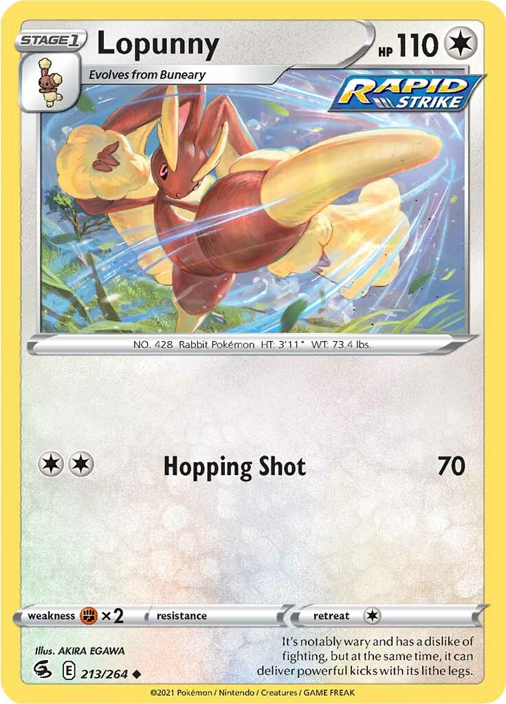 Lopunny (213/264) [Sword & Shield: Fusion Strike] | Gear Gaming Bentonville