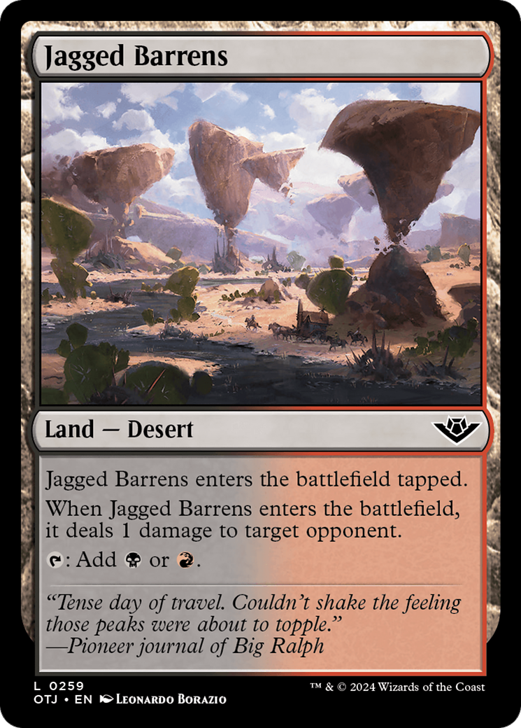 Jagged Barrens [Outlaws of Thunder Junction] | Gear Gaming Bentonville