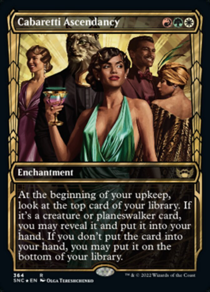 Cabaretti Ascendancy (Showcase Golden Age Gilded Foil) [Streets of New Capenna] | Gear Gaming Bentonville