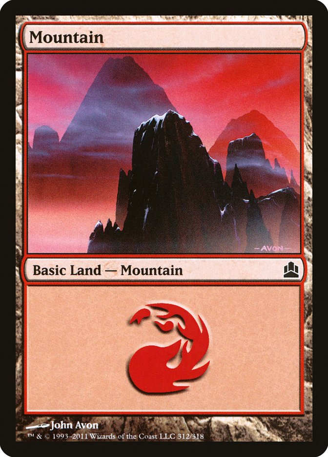 Mountain (312) [Commander 2011] | Gear Gaming Bentonville