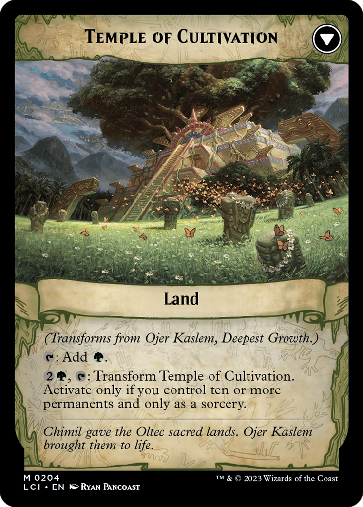 Ojer Kaslem, Deepest Growth // Temple of Cultivation [The Lost Caverns of Ixalan Prerelease Cards] | Gear Gaming Bentonville