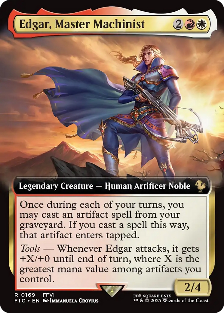 Edgar, Master Machinist (Extended Art) [FINAL FANTASY Commander] | Gear Gaming Bentonville