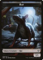 Faerie Rogue // Rat Double-Sided Token [Zendikar Rising Commander Tokens] | Gear Gaming Bentonville