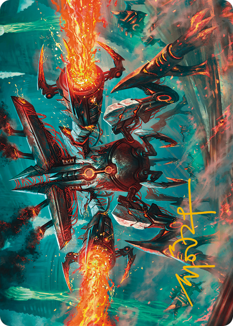 Exterminator Magmarch Art Card (Gold-Stamped Signature) [Modern Horizons 3 Art Series] | Gear Gaming Bentonville
