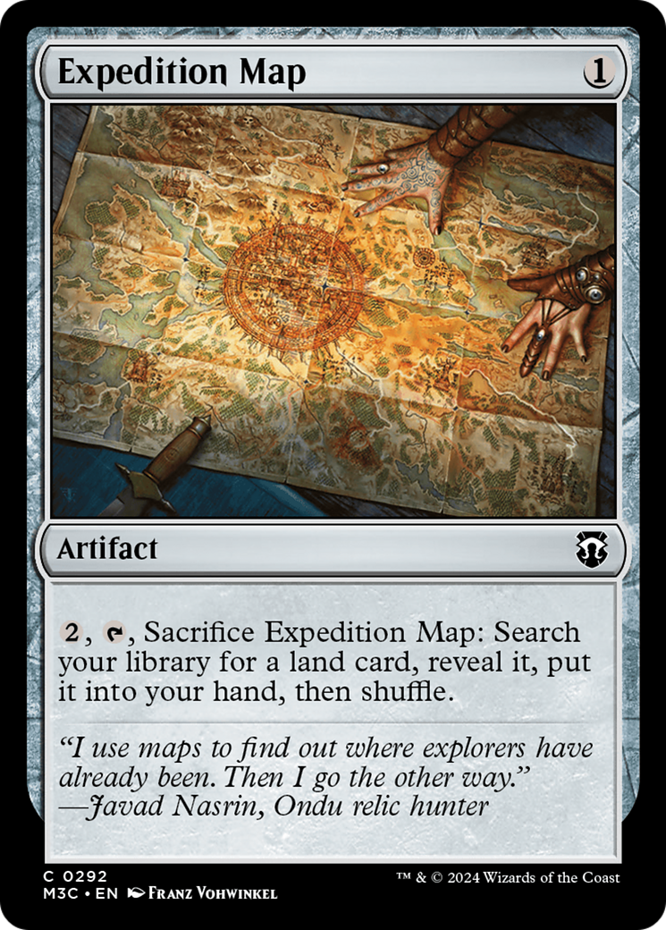 Expedition Map (Ripple Foil) [Modern Horizons 3 Commander] | Gear Gaming Bentonville