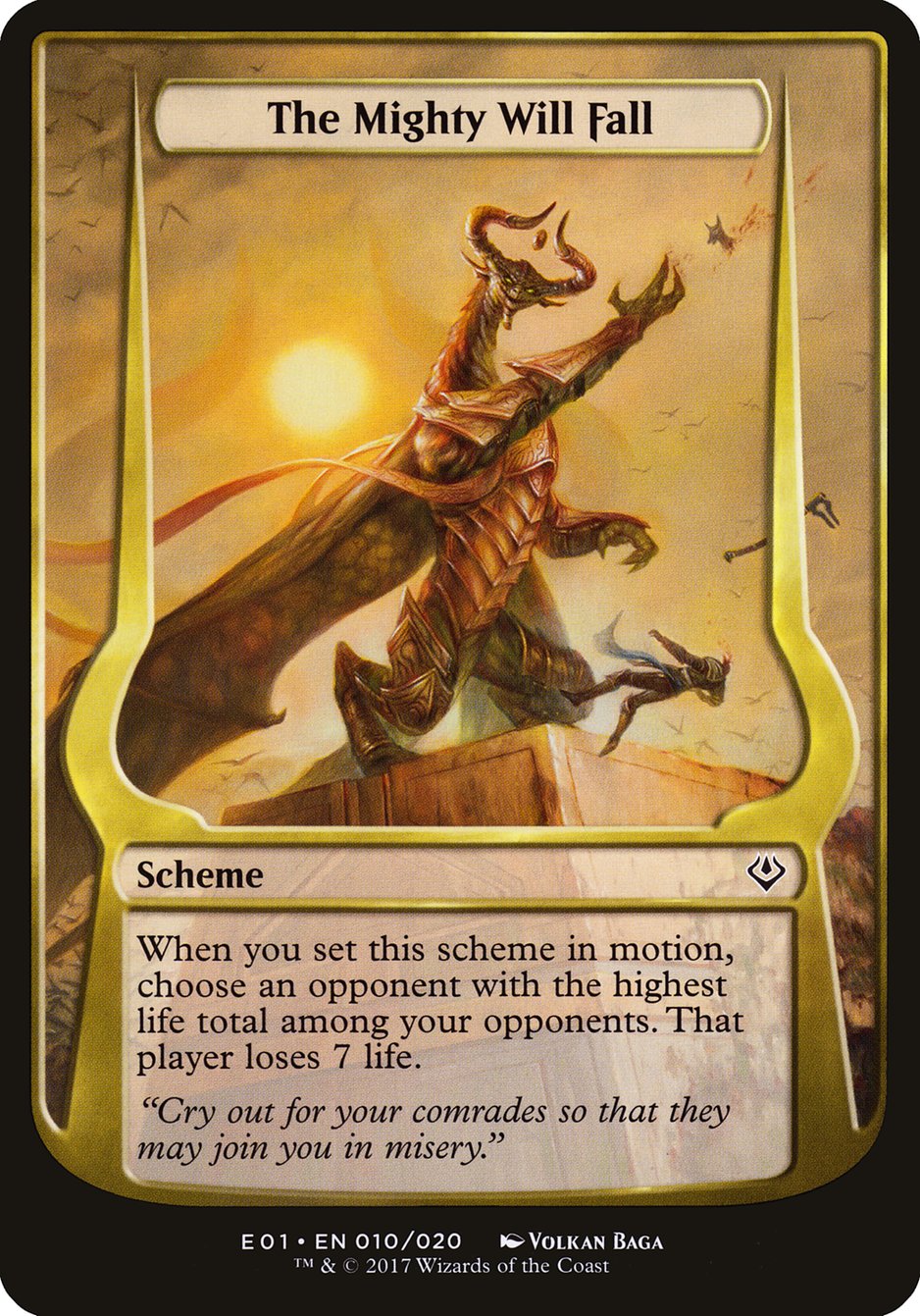 The Mighty Will Fall (Schemes) [Archenemy: Nicol Bolas Schemes] | Gear Gaming Bentonville