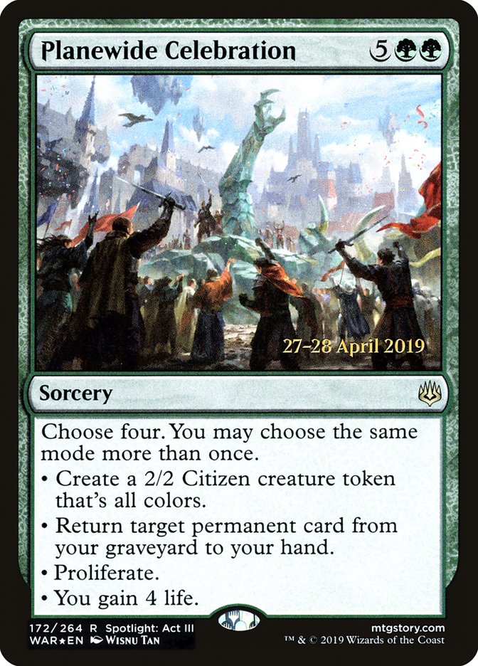 Planewide Celebration [War of the Spark Prerelease Promos] | Gear Gaming Bentonville