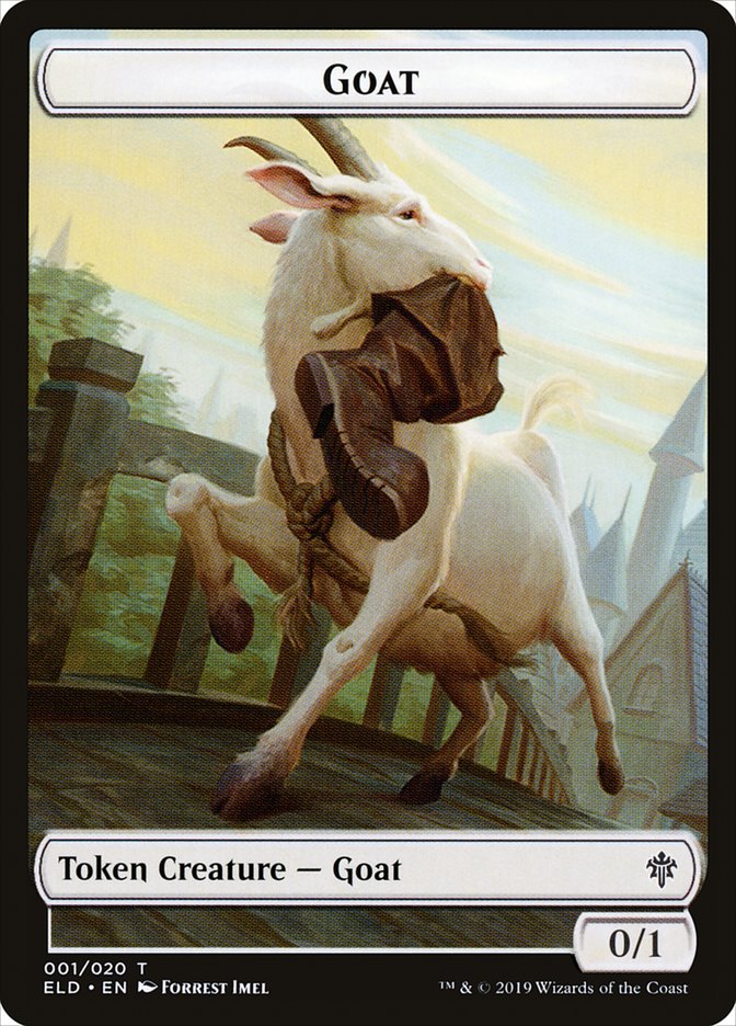 Goat Token [Throne of Eldraine Tokens] | Gear Gaming Bentonville