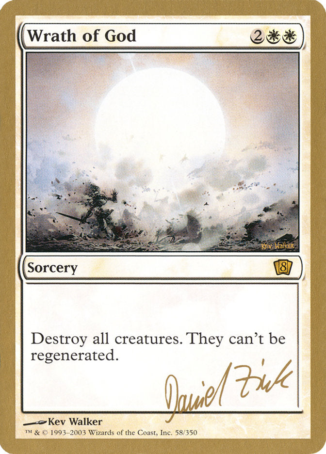 Wrath of God (Daniel Zink) [World Championship Decks 2003] | Gear Gaming Bentonville