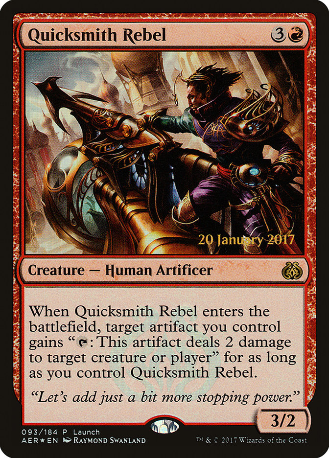 Quicksmith Rebel (Launch) [Aether Revolt Promos] | Gear Gaming Bentonville