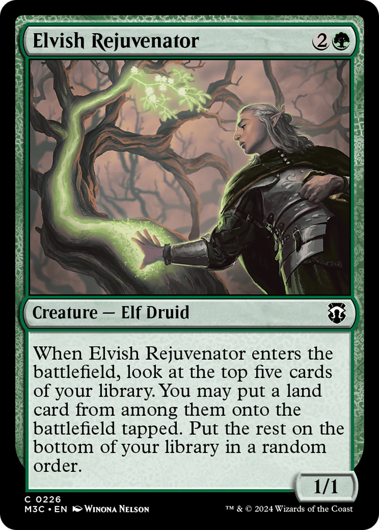 Elvish Rejuvenator (Ripple Foil) [Modern Horizons 3 Commander] | Gear Gaming Bentonville